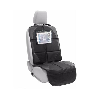 China SUNNUO Custom High Quality Multifunctional Cute Car Seat Protector with PVC Tablet Holder for sale