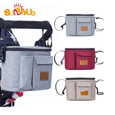 China SUNNUO Single Multifunctional Cotton Travel Stroller Package Diaper Bag One-Shoulder Soft Mummy Pack With High Capacity for sale