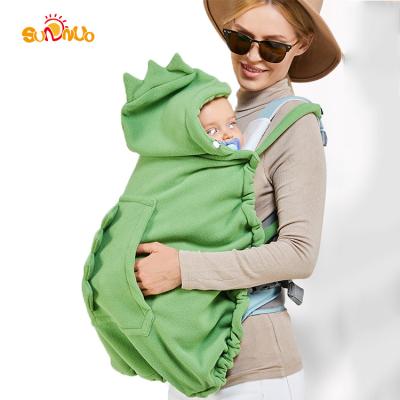 China Amazon Hot Sale Eco-Friendly Stroller Blanket And Baby Carrier Cover Hooded Stretchy Coat For Baby for sale