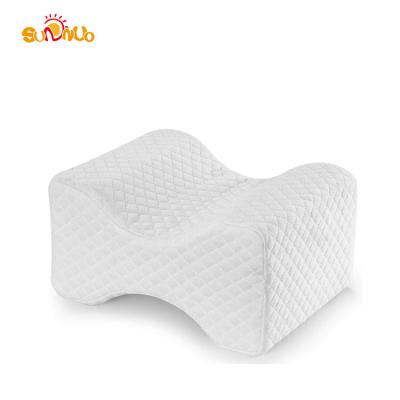 China Amazon Best Sales Inflatable Leg Pillow For Sleeping Memory Foam Knee Cooling Pillow With Adjustable And Removable Strap for sale