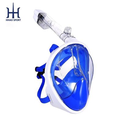 China Anti-Leak Amazon Best Sell Cheap Anti Fog 400 Lens UV Adults Full Face Snorkel Diving Mask for sale