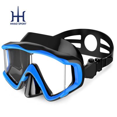 China Anti-leak 3 Side Window Tempered Glass Water Sports Snorkeling Glass Goggles for sale