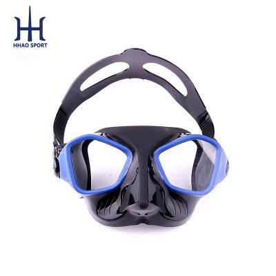 China Anti-Leak Patented Alien Shaped Tempered Glass Ocean Goggles Snorkeling Mask For Diving for sale