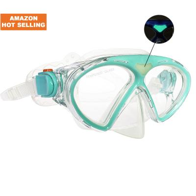 China High Quality Anti-leak Tempered Glass Transparent Underwater Sports Girl Mask Diving Goggles for sale