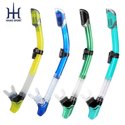 China Dongguan Factory Adults Silicone Snorkeling Full Snorkeling Snorkeling Dry Top Underwater Tube for sale