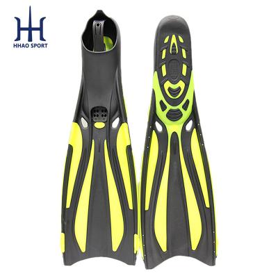 China Factory Price Full Foot Technical Scuba Diving Fins Swimming Fins Pocket Snorkeling Underwater Scuba Long for sale