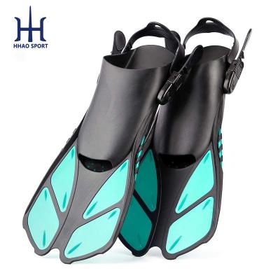 China Snorkeling Diving Swimming Amazon Hot Selling Adjustable Open Heel Pool Fins Short Diving Fins For Kids Children for sale