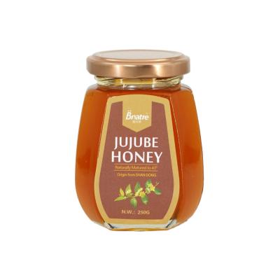 China Honey Comb Royal Honey Bee Honey Popular Raw Honey 250g 100% Pure Natural Natural Organic Jujube In Glass Jar 100% Pure for sale