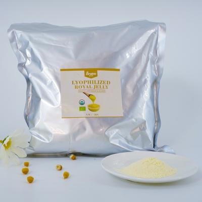 China 1kg 100% bag 100% pure natural organic fresh lyophilized royal jelly Powder-1 hda 6.0min Jelly Powder Organic Lyophilized Royal Jelly for sale