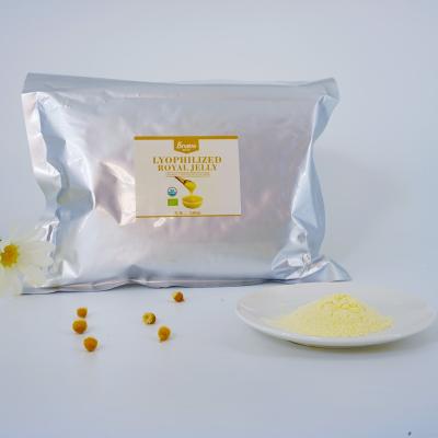 China 500g Wholesale Pure Natural Organic Lyophilized Royal Jelly Powder-2 Bag 100% 10-HDA 6.0min Jelly Powder Organic Lyophilized Royal for sale