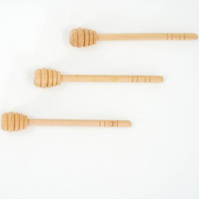 China Wholesale Sustainable Eco Friendly Natural Honey Spoon Quality Wooden Honey Dipper Comb Stick for sale