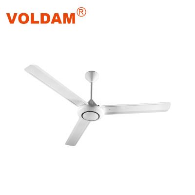 China Hotel New Design White Modern High PowerHang Capacitor Remote Control Ceiling Fan for Bedroom for sale