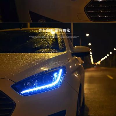 China High Brightness Headlight Assembly For 2015 Ford Escort Auto Car LED Light Headlamp ESCORT for sale