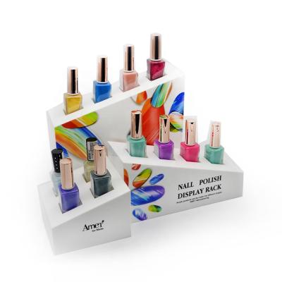 China Customized Acrylic Cosmetic Acrylic Display Rack High Quality Color Display Stand Nail Polish Environmentally Friendly for sale