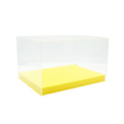 China Environmental Friendly Luxury Sneaker Plexiglass Box Rotating Clear Acrylic Shoe Case Display Stand for sale