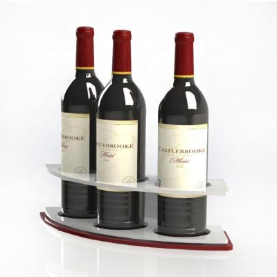 China Environmental Friendly Customized Acrylic Wine Bottle Display Stand for sale