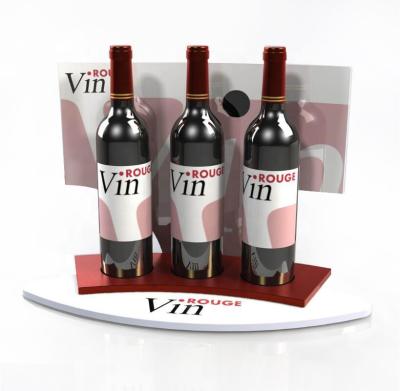 China Environmental Friendly Customized Acrylic Wine Bottle Display Stand for sale