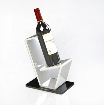 China Environmental Friendly Customized Acrylic Wine Bottle Display Stand for sale