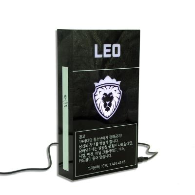 China Environmental Friendly Custom Color Changing Led Light Engrave Acrylic Led Laser Display Box With Plug for sale