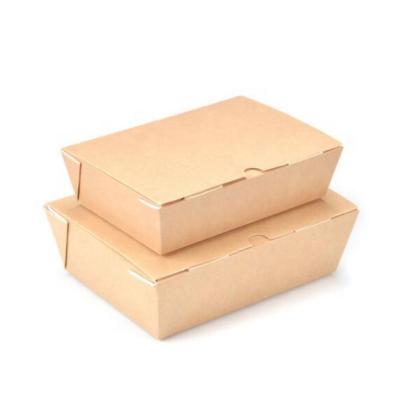 China Disposable Plain PE Laminated Hot Food Boxes For Supply for sale