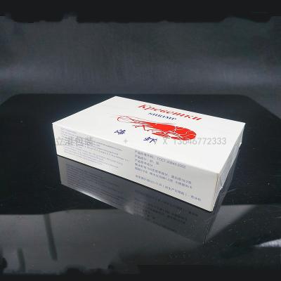 China Disposable Rectangular Waterproof Shrimp Cardboard Material for sale