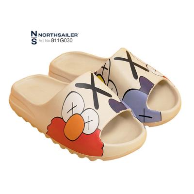 China Lightweight Hot Selling Molded EVA Printed Clogs Outsole Cartoon Anti Slip Ladies Unisex Men Comfortable Thick Mules Indoor Outdoor Sandals for sale