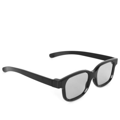 China High Quality Polarized Black Plastic 3d Glasses Passive 3D Glasses For Real HD 3D TV Cinemas 50