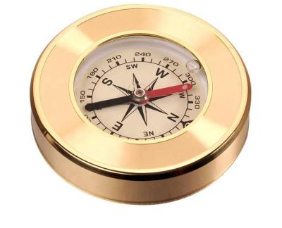 China Nautical Navigation 57mm Vintage 2.2inch Outdoor Rising Metal Mini Brass Antique Compass for sale