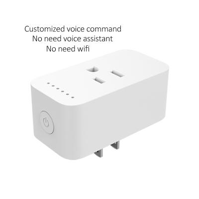 China New Arrival Waterproof Voice Control Smart Power Socket No Need Wifi Wireless Mini Smart Socket for sale