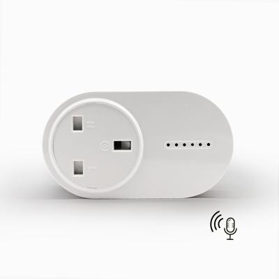 China New Arrival British Regulatory Wifi Smart Power Socket Waterproof With Energy Monitor Function Wireless Socket Wifi Outlet With Tuya App for sale