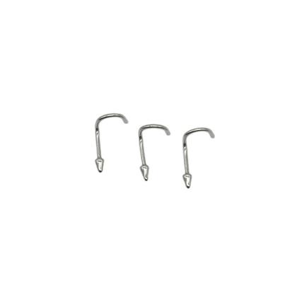 China CLASSIC Bendable 303c Stainless Steel Studs Straight Curved Rod Nose Stud Wholesale New for sale