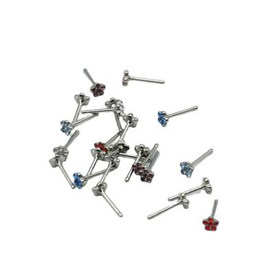 China 4.5*0.8*8.0 Stainless Steel 303C Stud CLASSIC Tiny Bulk Nose Rings For Women for sale