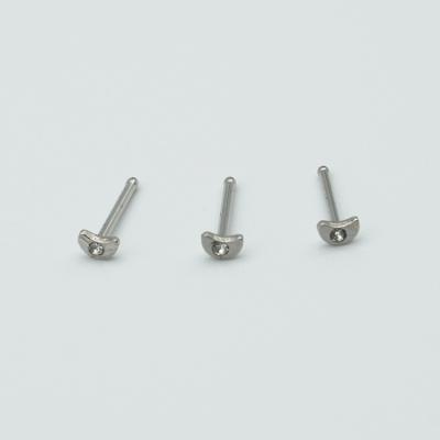 China CLASSIC 303c Stainless Steel Rings Studs Manufacturers New Entrants Moon Nose Stud for sale