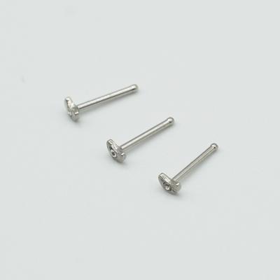 China CLASSIC 303c Stainless Steel Grading Studs Jewelry Girl Nose Piercing Black Stud for sale