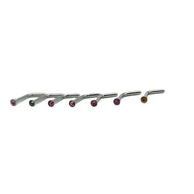 China CLASSIC Tiny 303c Stainless Steel Studs Straight Curved Rod Wholesale 2022 Nose Stud for sale