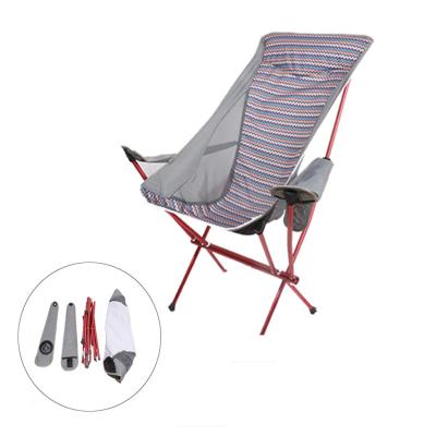 China Modern Customized Easy Carry Portable Aluminum Metal Beach Outdoor Folding Camping Chair for sale