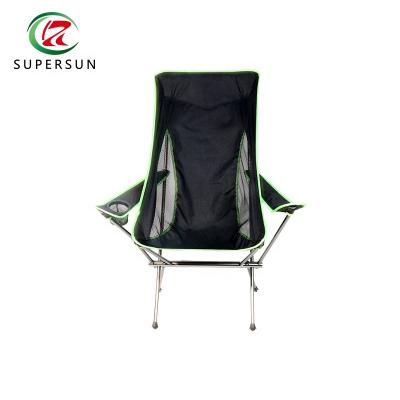 China Moon Chair New Design Easy Carry Camping Arm Folding Chair Aluminum Tube for sale