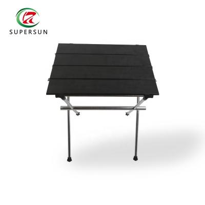 China Foldable Outdoor Leisure Tube Camping Easy Carry Portable Aluminum Table for sale