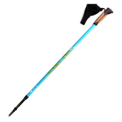 China Cork+ EVA Metal Gear Lock ALU 7075 Old Man Nordic Walking Stick Pole17SNS901 for sale