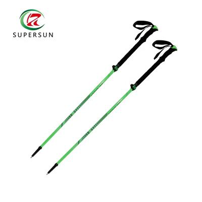 China Durable Ninghai Trekking Pole Factory 4 Sections Telescopic Pole Rising Aluminum for sale