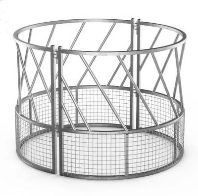 China Cattle and Horse Use All Size Good Quality Galvanized Sheep / Cattle / Horse Bale Round Feeder for sale