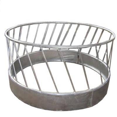 China Kinds of Good Quality Cattle and Horse Use Galvanized Sheep / Cattle / Horse Bale Round Feeder for sale