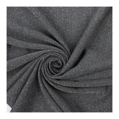 China First Class Quality Wholesale Heather Polyester Spandex Fabric Grey Rayon Twill 95%Polyester 5%Spandex Fabric for sale