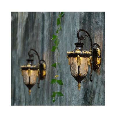 China Tempered Glass Led Villa Outdoor Waterproof Modern Outdoor Garden Wall Lamp 9w Outdoor Wall Lamps for sale