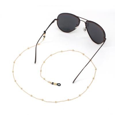 China Wholesale Cute Glasses Metal Accessory Chain Beaded Glass Fashion Eye Mask Chain Chain for sale