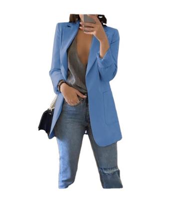 China 2021 New Style Breathable Wholesale Female Blazers Plus Color Casual Women's Candy Jacket Suit Office Size Long Sleeve Women's Blazer for sale