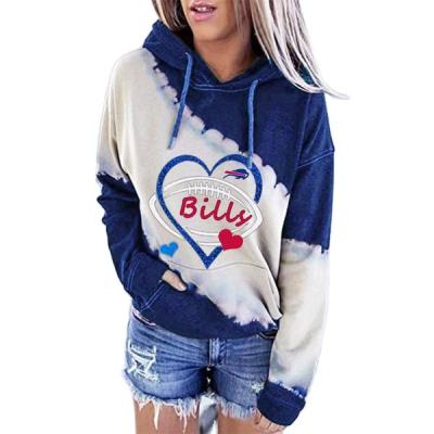 China 2021 new nfl hoodies loose unisex pullover sweatshirt cheap polyester breathable custom print plus size women hoodie for sale