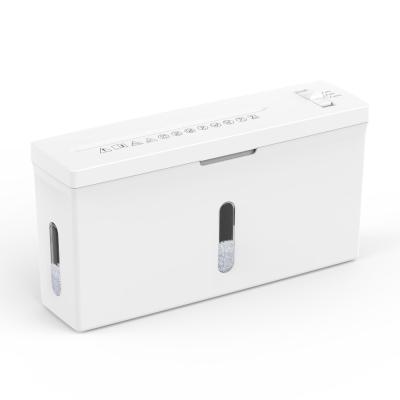 China Nieuw product CS201C Wit 6 vellen P3 Home Office Mini Desktop Paper Shredder Te koop