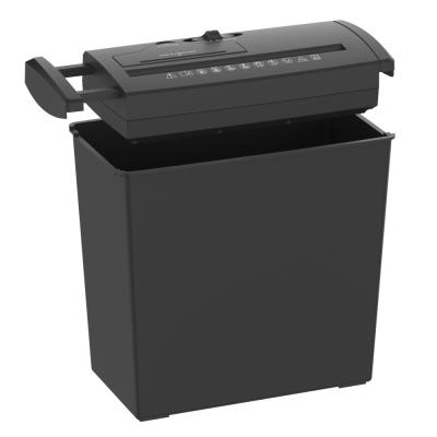 China Woolsche Home Small Size SD105P 5 Sheet Paper Shredder Machine 10L For Office 3.0m/min Speed for sale