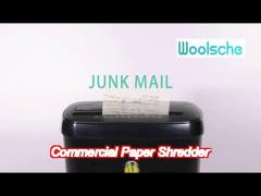 8 sheets strip cut  commercial paper shredder with 11l basket for home office sd108p